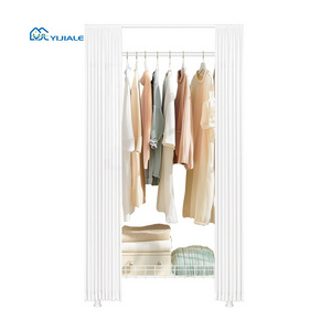 YIJIALE Clothes Closet Para Habitacion Bedroom Wardrobe Closet Metal Customized Portable Wardrobes