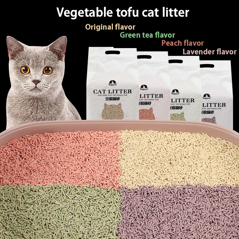 Factory spot wholesale Clumping Tofu Cat Litter,Tofu Cat Litter Sand,Low Price Tofu Cat Litter