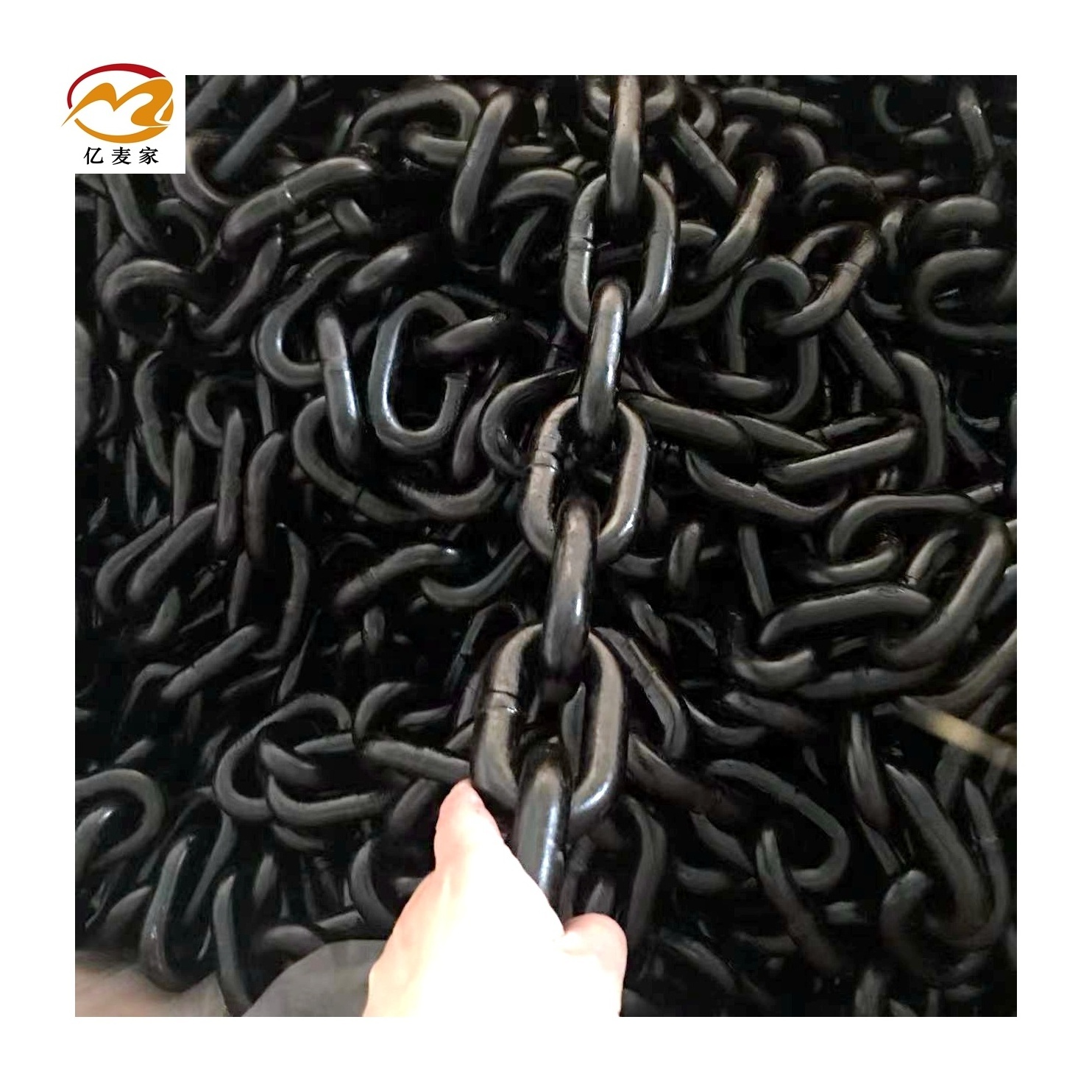 Grade 80 18*54mm  Black Heavy Duty Welded  lifting chain G80 G100  alloy steel chain lifting