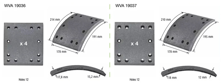 Brake Lining and Clutch Facing Friction Material for Brake Lining Kit Brake Lining for Sino Truck