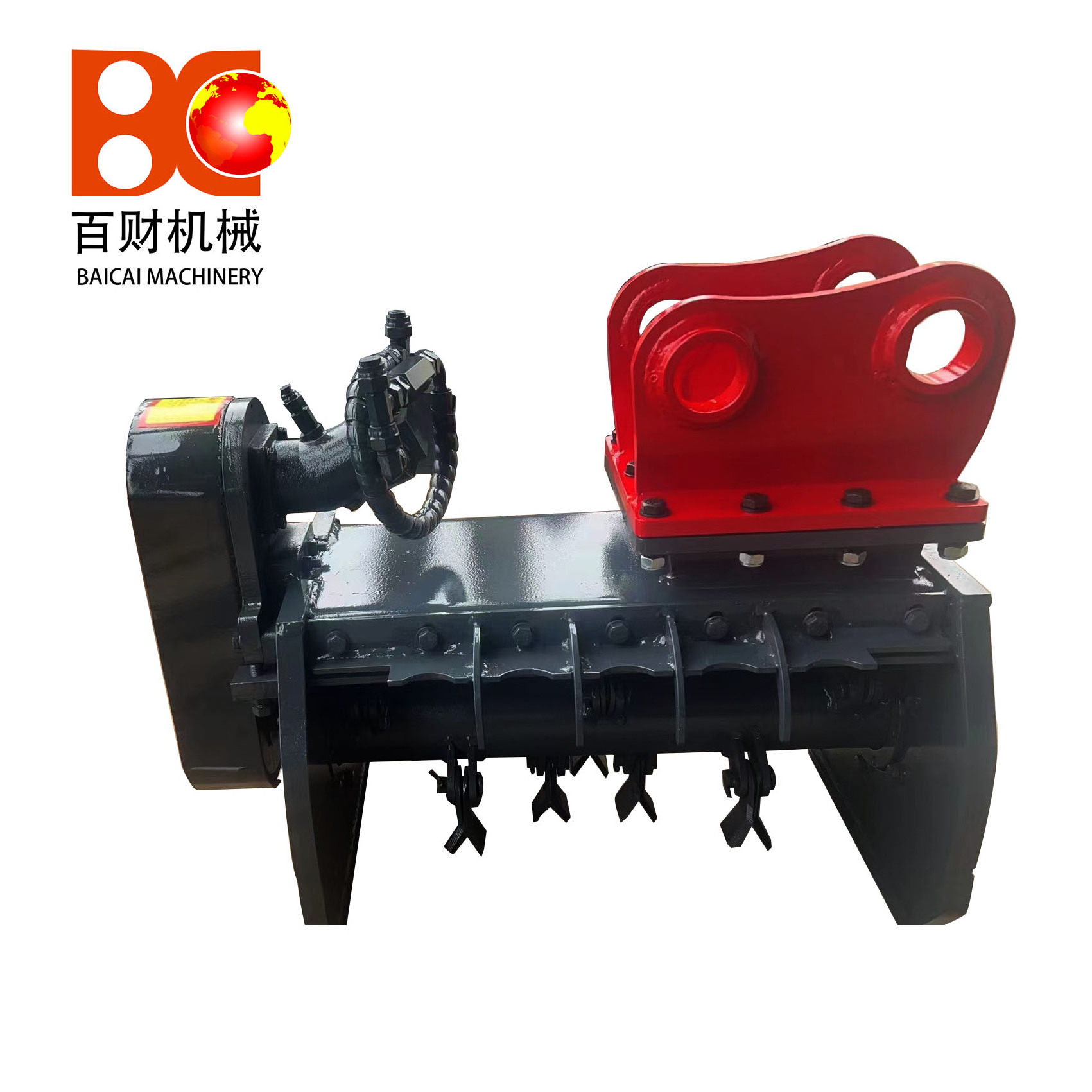 Hot sale custom 1-4ton mini excavator hydraulic flail mower mulcher for brambles, bushes, ditches, banks, embankments, branches.