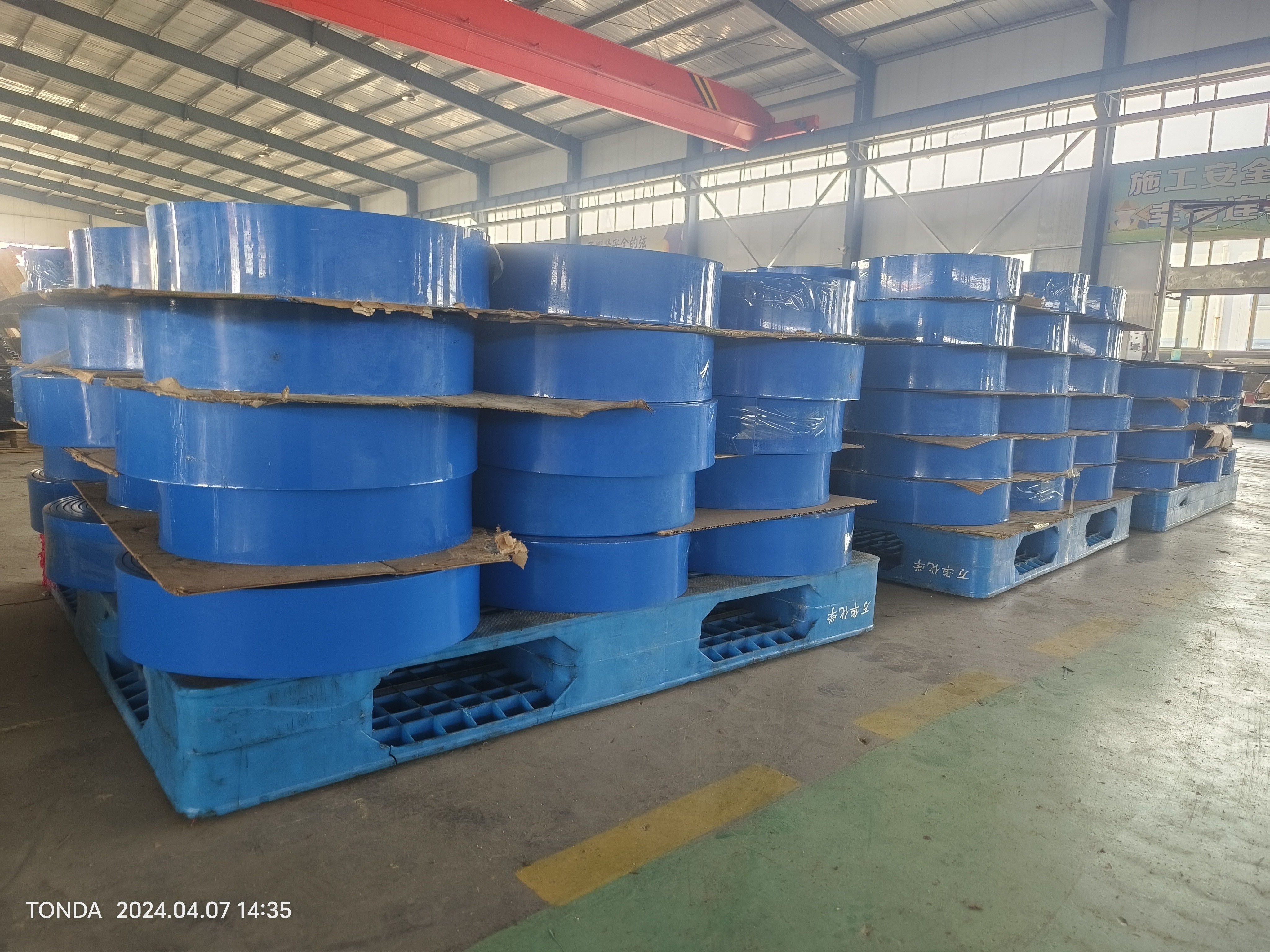 Tonda Fras MDI 15 Meters Long Conveyor Polyurethane Skirting Sheet Scraper Rubber Sheets