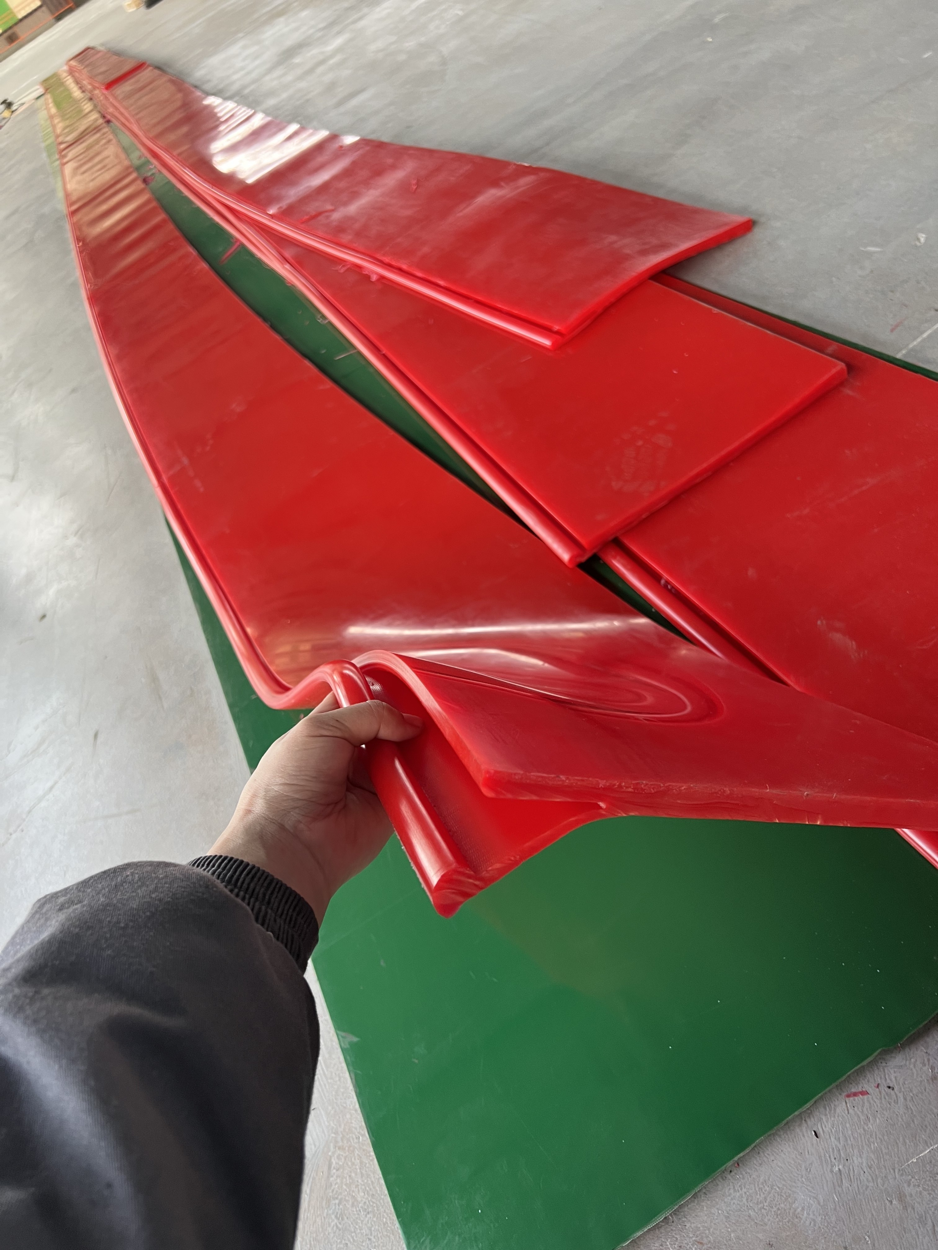 Industrial Application Polyurethane Skirting Sheets Cut to Size PU Skirting Boards for Conveyor Belt Parts