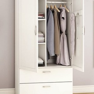 Armoires wardrobes wooden closets 2 door wardrobe bedroom wooden simple