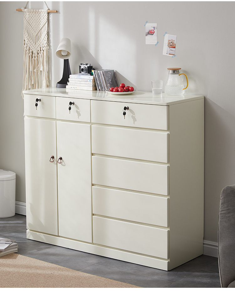 Drawer lock cabinet dressing room cabinet with drawers storage cabinet