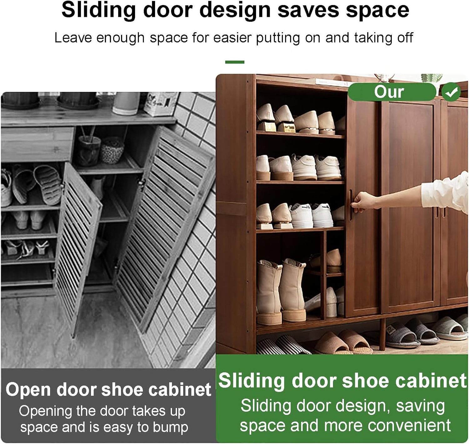 Corner shoe cabinet with drawer shoe rack cabinet storage