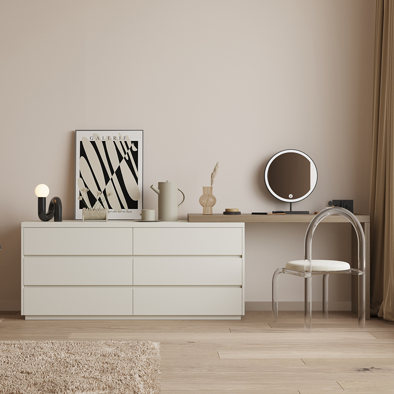 Nordic dressing table with mirror and drawers wardobe with dressing table