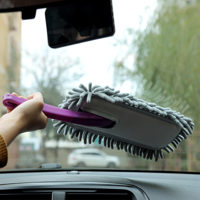 Microfiber Feather Duster  Set Chenille Broom car and Household Cleaning Tool