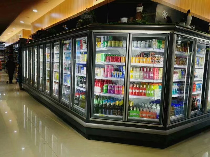 Supermarket Commercial Glass Door Freezer Beverage Cooler Chiller Cola Air Cooler Pepsi Drink Display Fridge Refrigerator