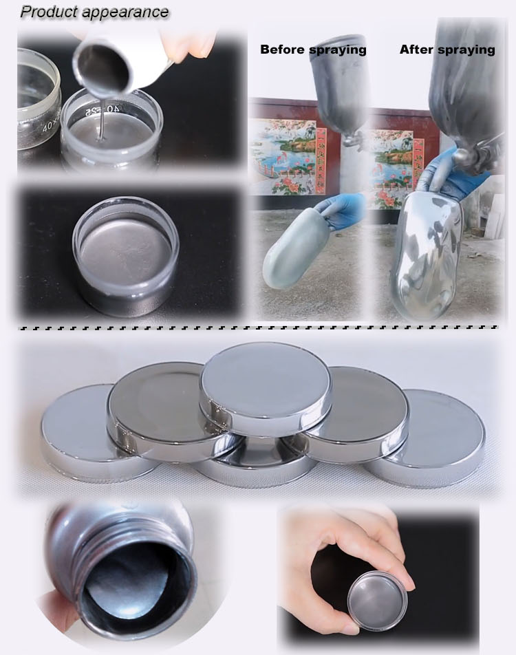 Mirror Chrome Pigment Vacuum Metallized Pigment VMP Aluminium Paste For Car Wheel Paint