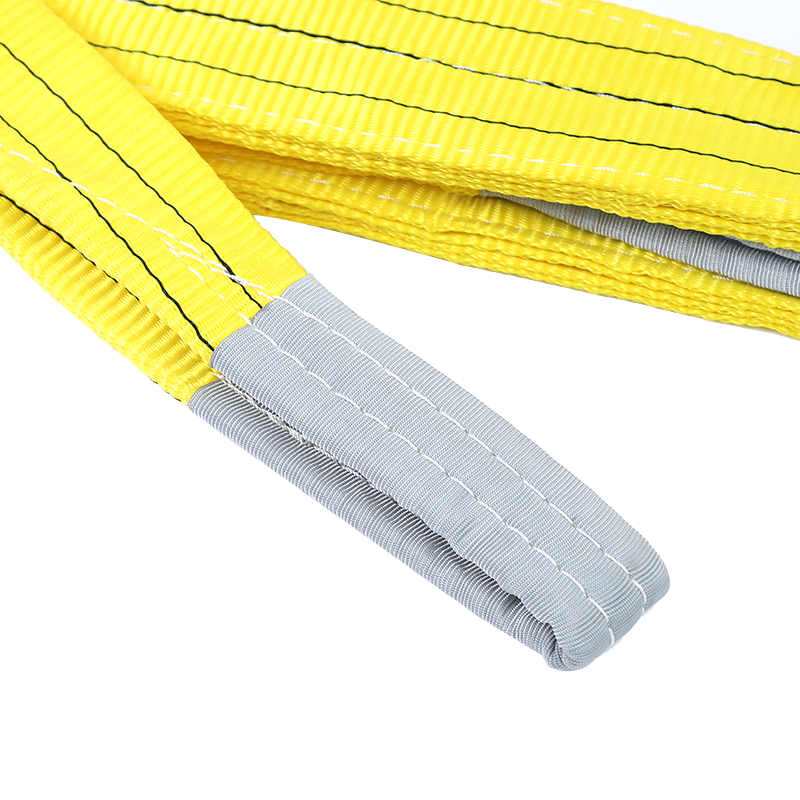 cheap price polyester 1 - 10 ton color code textile lifting webbing sling crane belts