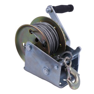 High-quality portable small boat hand winch stainless steel cable hand winch wire rope winch