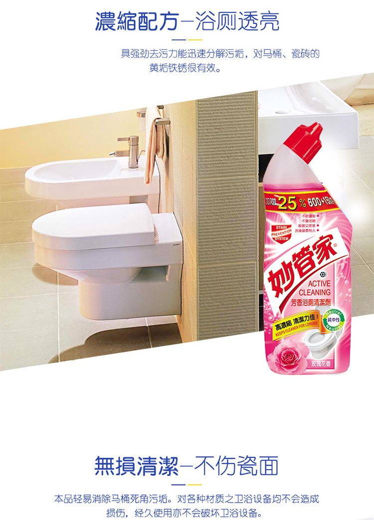 Toilet Cleaner 750g - Powerful Deodorizer and Bathroom Cleaning