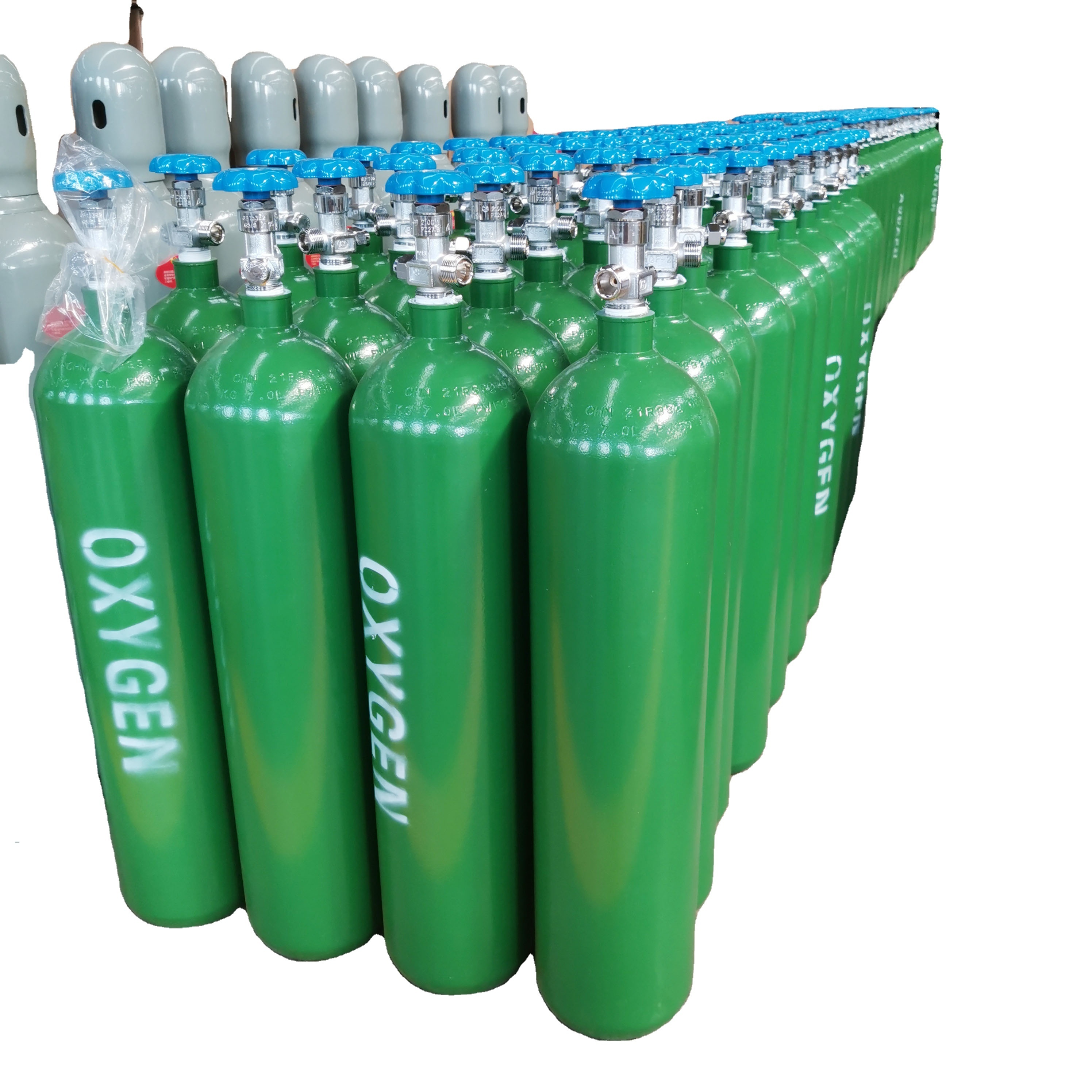 32L pressure vessel gas cylinders regulating valve argon oxygen tank fiber  water cng tank N2 valve gas bottle