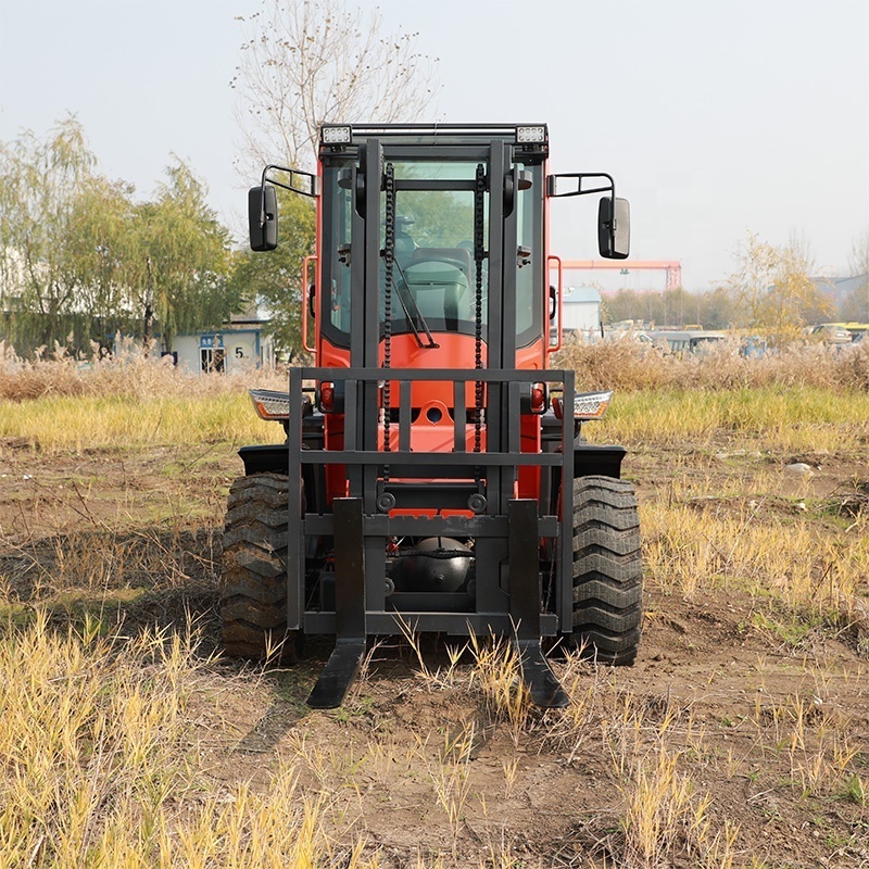 SDYD All Rough Terrain Forklift Truck Ton 1 1.5 2 2.5 3 3.5 4 5 6 7 Ton Off Road 4x4 4WD Forklift for Sale