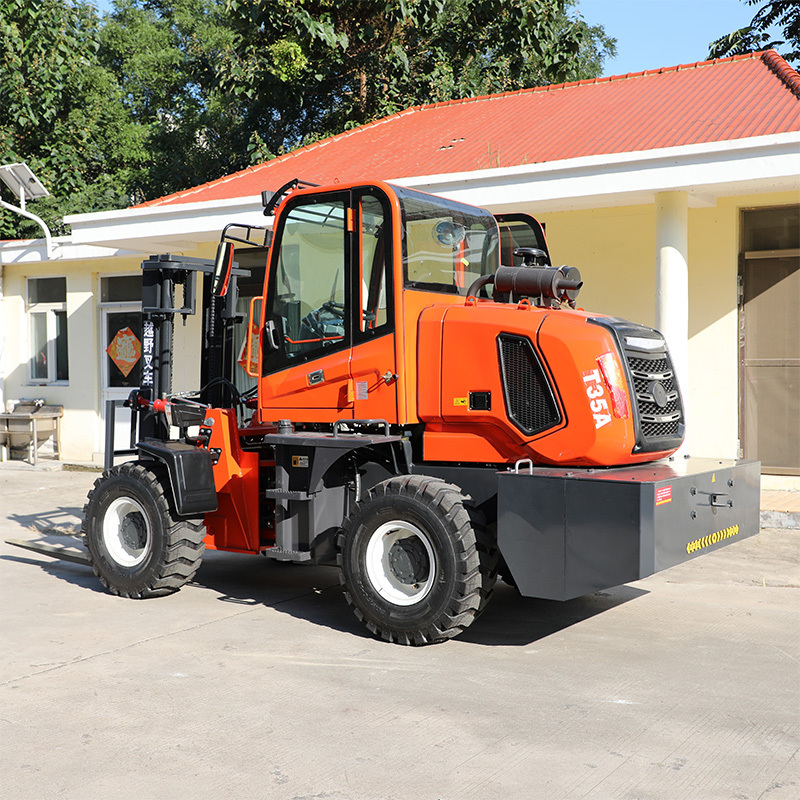 All Terrain Forklift 1 Ton 3 Ton 5 Ton 7 Ton 8 Ton 10 Ton Four Wheel Drive Rough Terrain Forklift