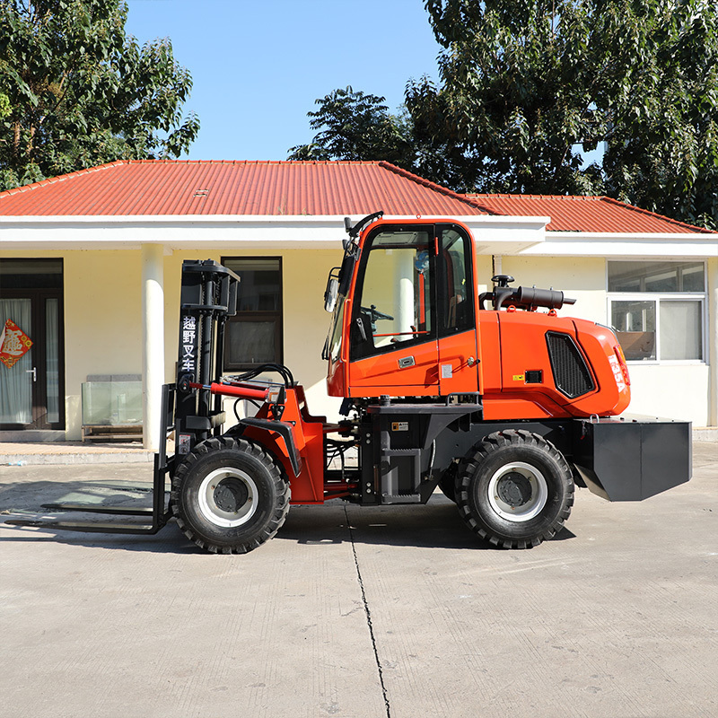 All Terrain Forklift 1 Ton 3 Ton 5 Ton 7 Ton 8 Ton 10 Ton Four Wheel Drive Rough Terrain Forklift