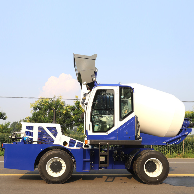 Hot sale self loading mobile concrete mixer truck and self-loading cement concrete mixer