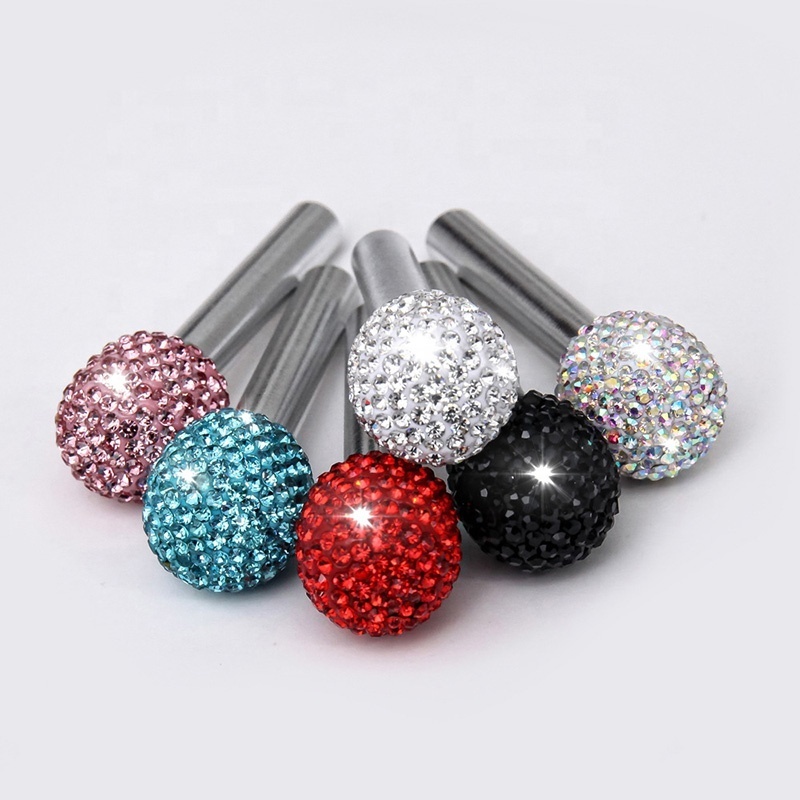 Car Door Lock Knobs Bling Car Door Lock Pin Pull Rod Bolt Cover Bling Rhinestones