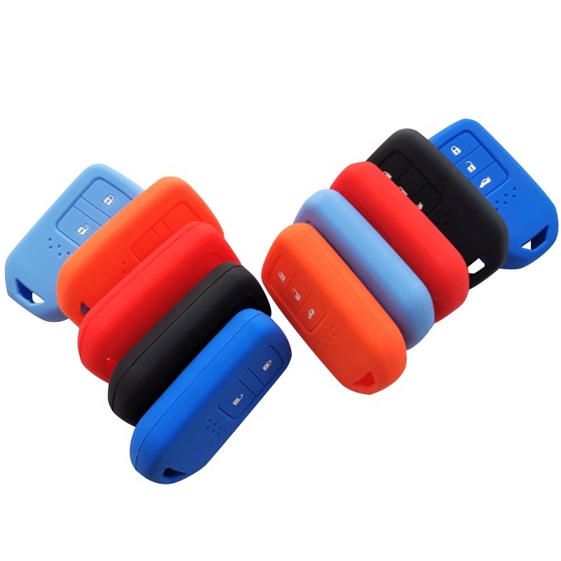 Silicone Rubber Car Key Cover Case Holder for Honda Vezel City Civic Jazz CRV Crider HRV Fit Freed Smart Key