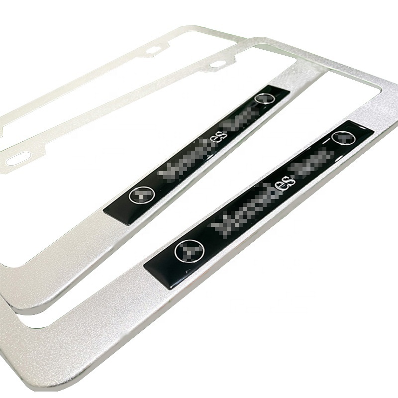 For Mercedes Benz aluminum alloy standard license plate frame and American standard vehicle license plate frame