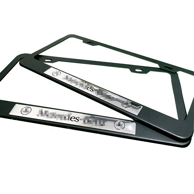 For Mercedes Benz aluminum alloy standard license plate frame and American standard vehicle license plate frame