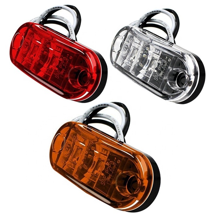 2.5 inch Trailer Truck Led Side Marker Lights Lamps 2 Diodes Trailer Led clearance and side marker lights