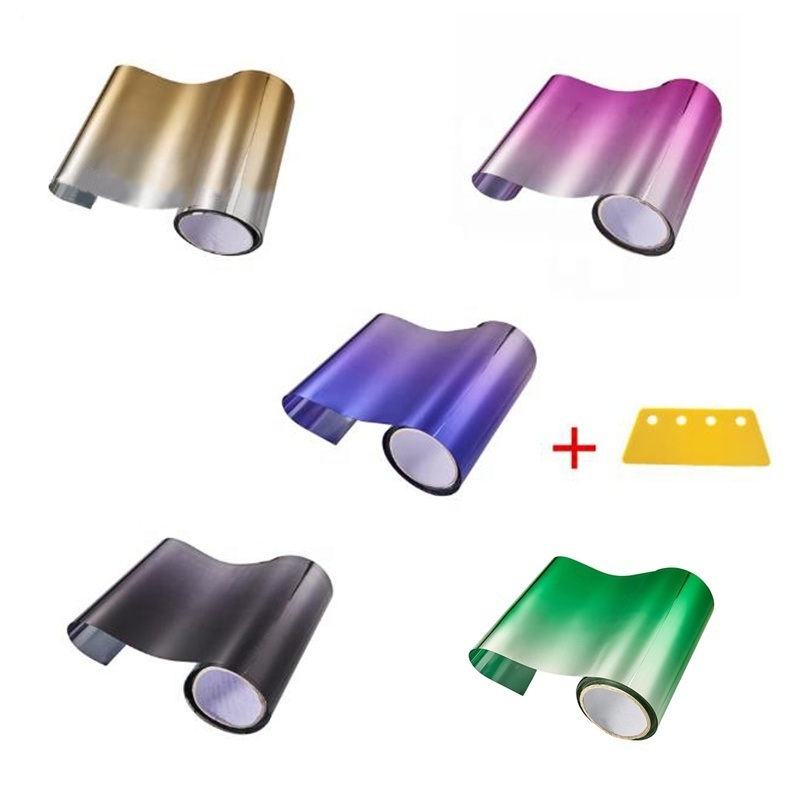 Hot sale Automobile front gear thermal insulation solar film VLT windshield film color changing film dazzling