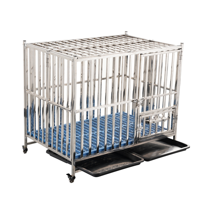 Collapsible Cage Wholesale Hot Sale Stainless Steel Dog Cages stackable Heavy Duty Dog Cage