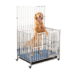 Factory Wholesale Hospital Inpatient Pet Bed Oversize Dog Cage Shop Foster Dog Cage With Wheels