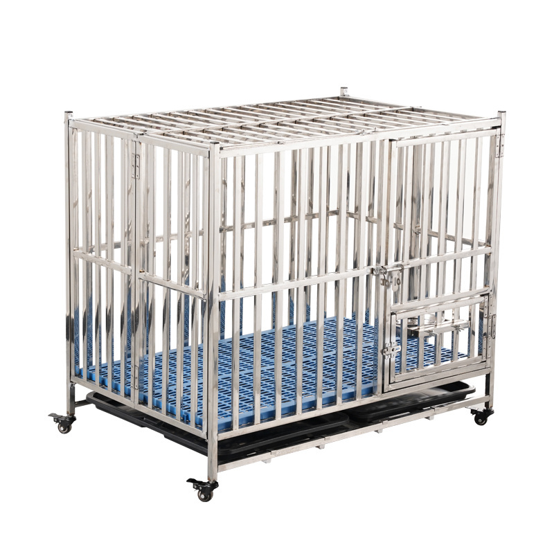 Collapsible Cage Wholesale Hot Sale Stainless Steel Dog Cages stackable Heavy Duty Dog Cage