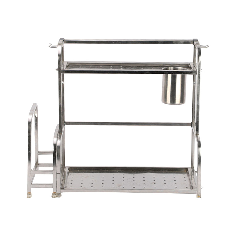 Wholesale Low Price Stainless Steel Kitchen Dish Stand Shelf Spice Shelf Storage Racks