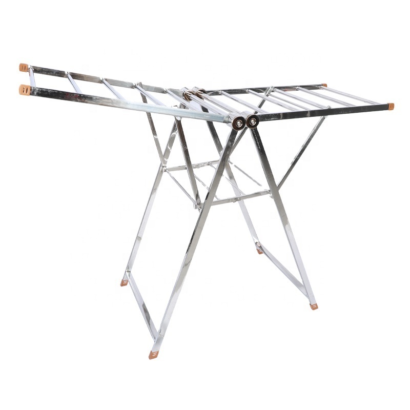 Factory Supply Adjustable Stainless Drying Rack Folding Clothes Drying Rack