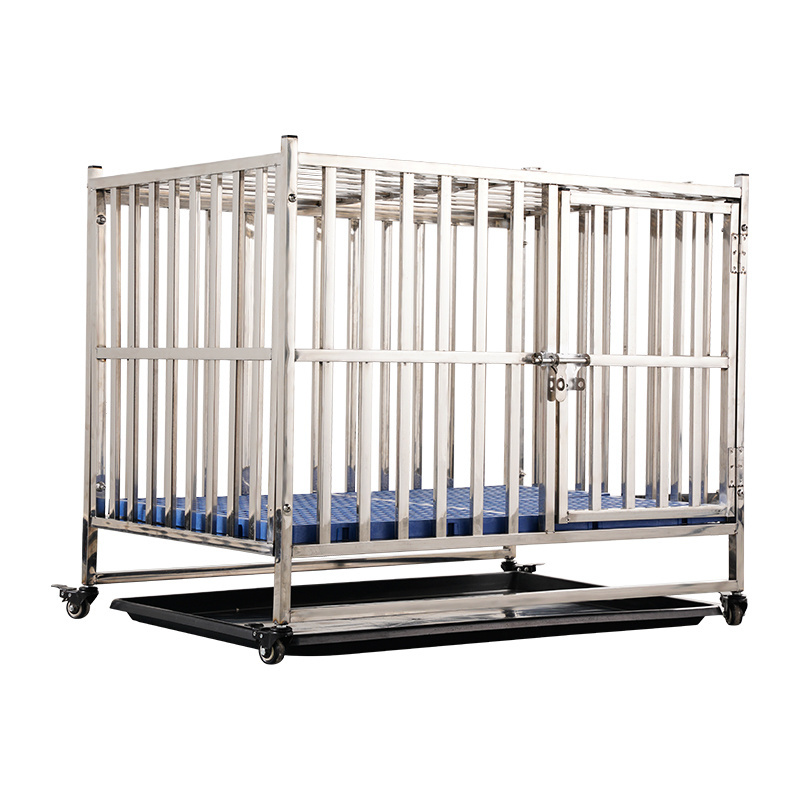 Heavy Duty Dog Cage Strong Assembly  Dog Cages Metal Kennels For Medium And Large Dogs With Double Door