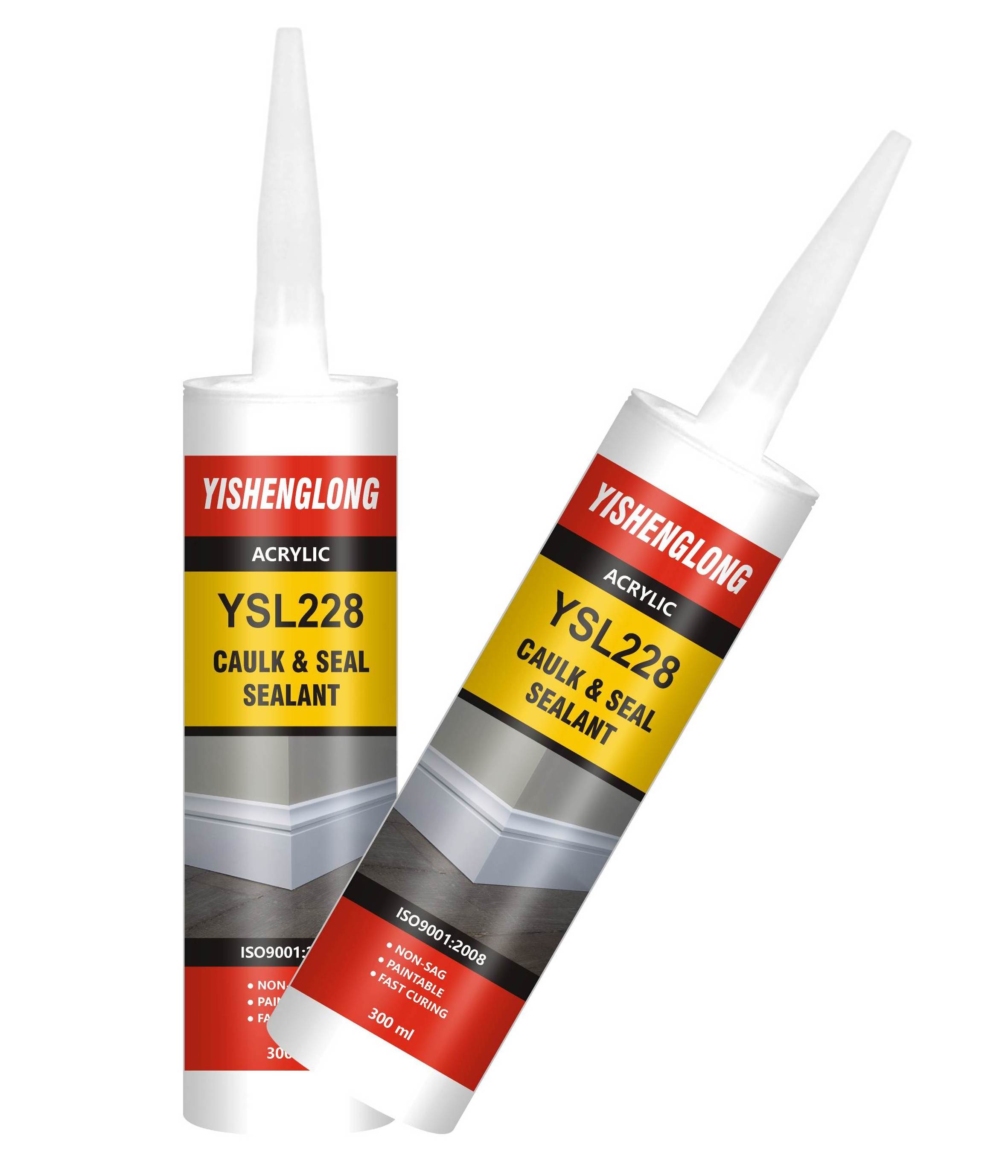 YiSLON fire resistant universal paintable windows acrylic sealant for caulking