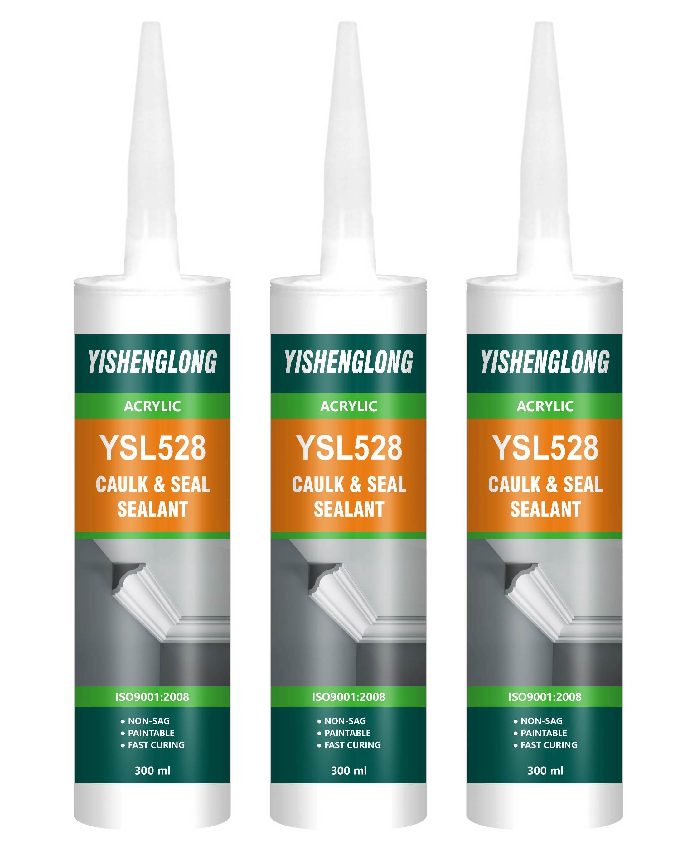 YiSLON fire resistant universal paintable windows acrylic sealant for caulking