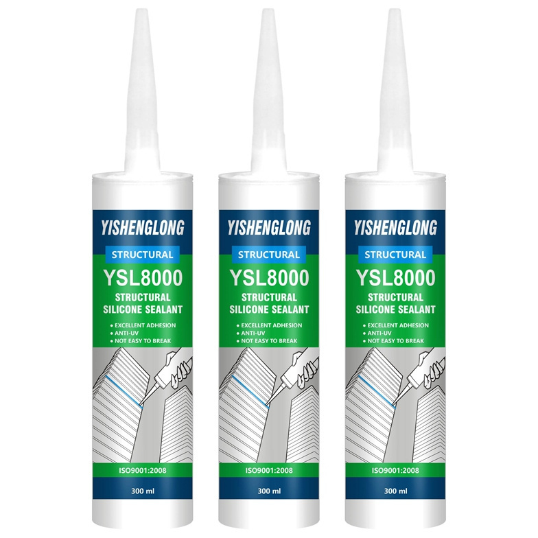 YiSLON Eco-friendly Neutral  Weatherproof Glass Glue Clear No Pores General Purpose Silicone Sealant