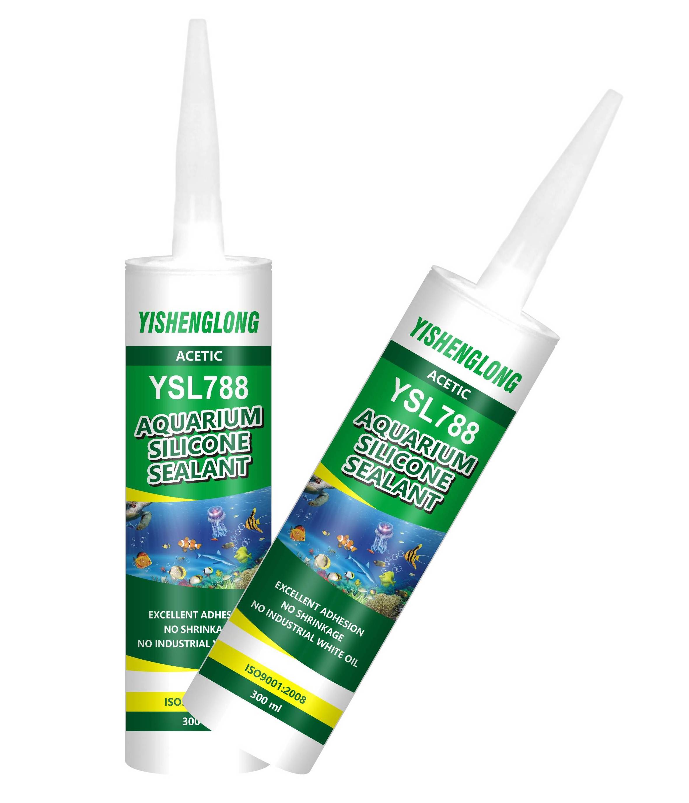 YiSLON acetic big glass gp Silicone Sealant Caulking Black White Clear for Sell