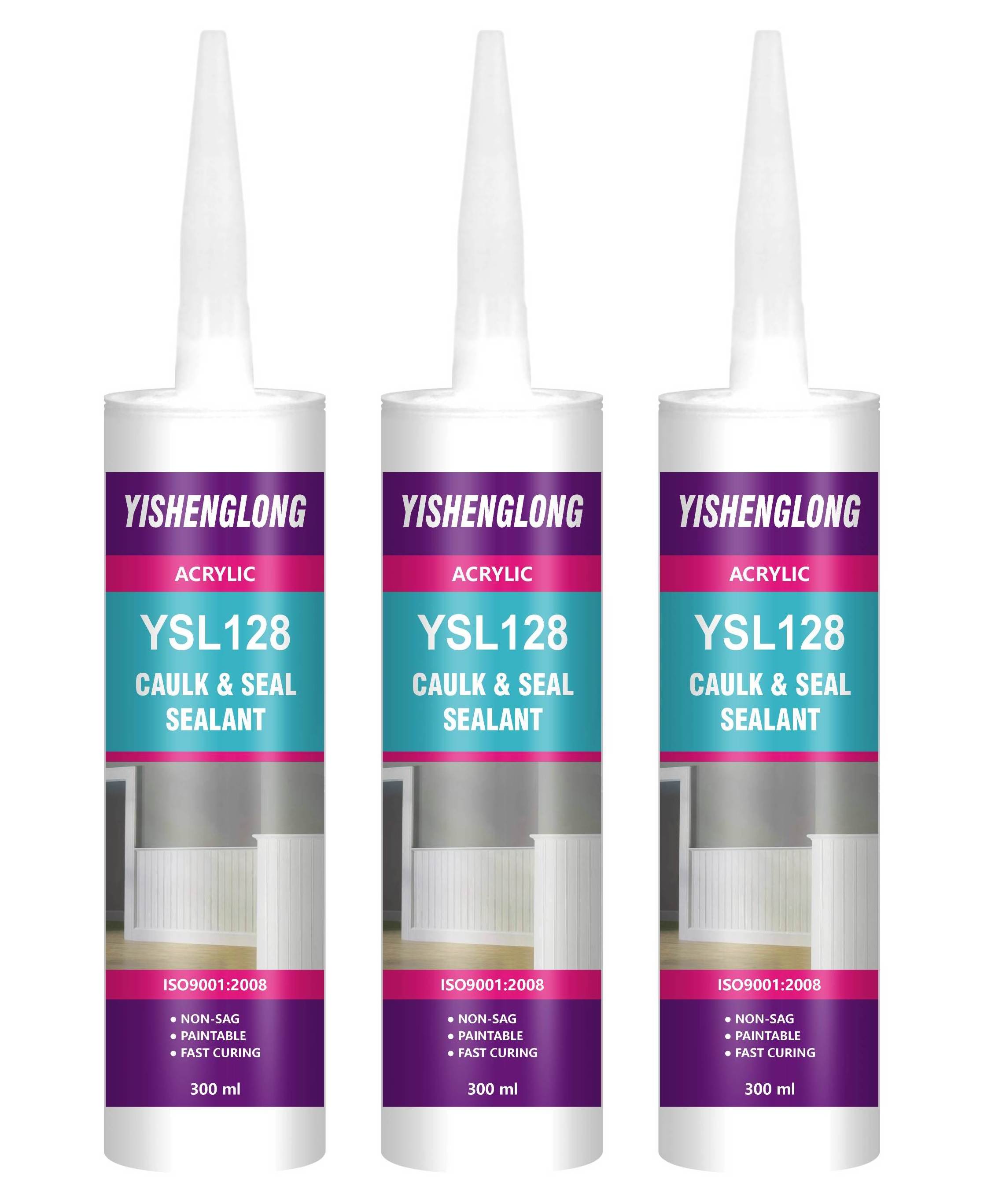 YiSLON high temperature waterproof clear aluminum glass heat resistance silicone sealant