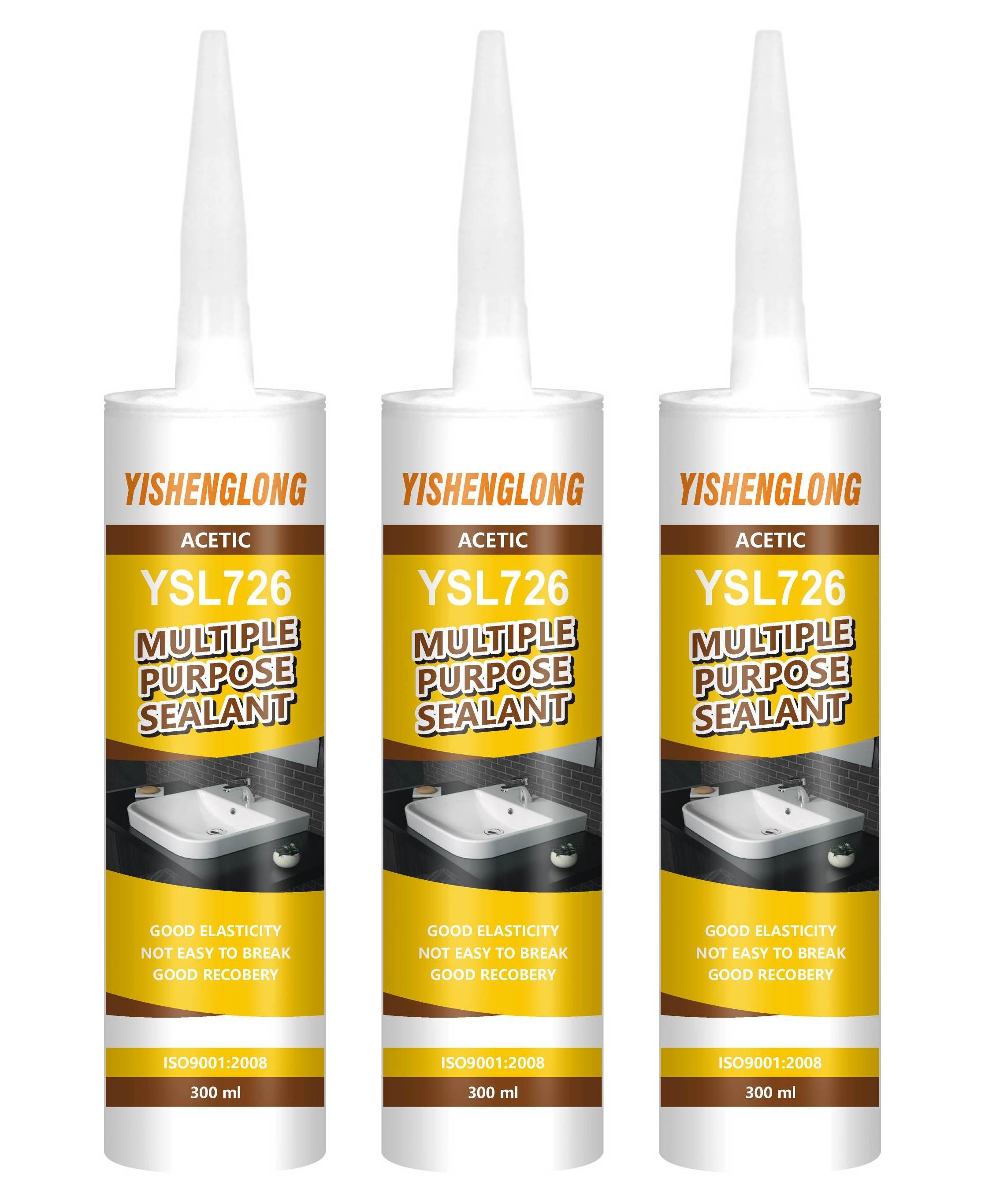 YiSLON Construction Paintable Caulk Brown Best Sell Good Price GP Silicone Sealant