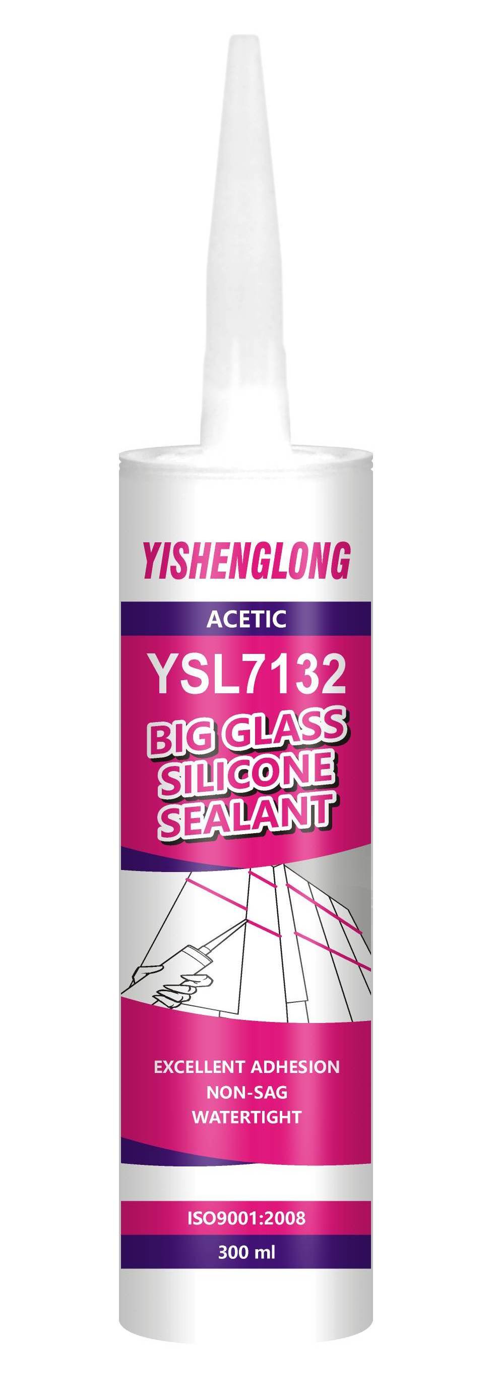 YiSLON  factory gp rtv directly supplier  acetic clear best duct silicone sealant bulk