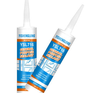 YSL-716 Low priced grey bathroom transparent silicone sealant or caulk