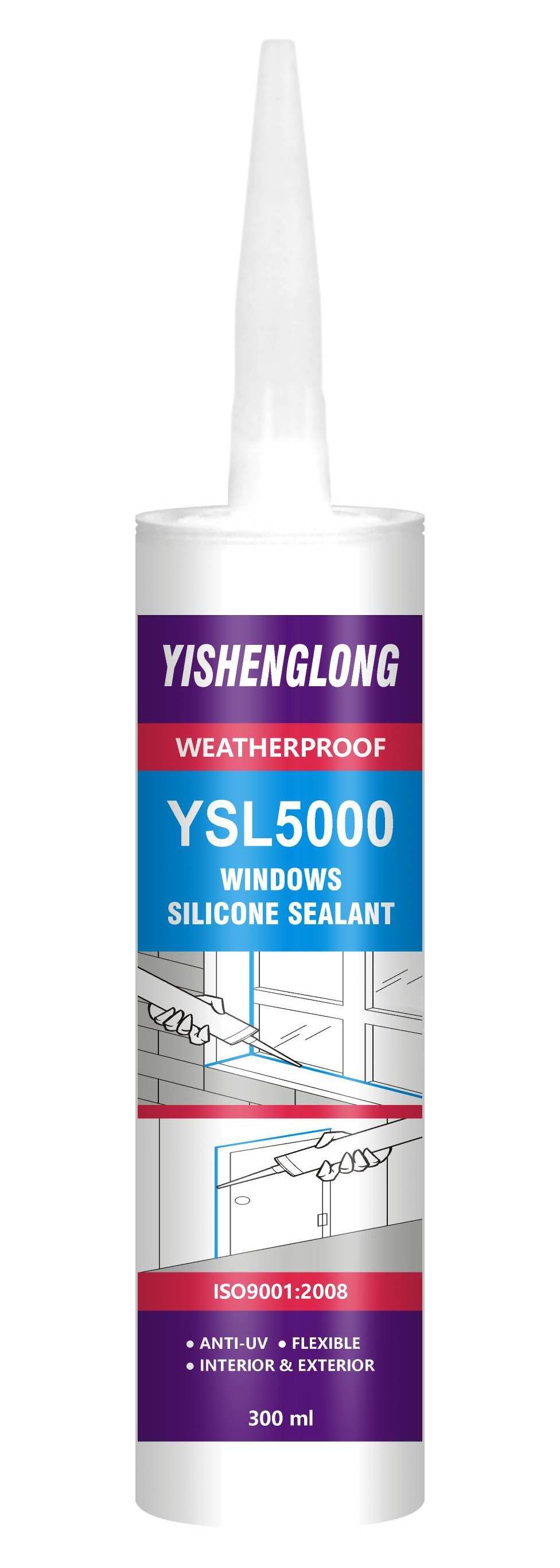 YSL-5000 all purpose ceramics tile sealant silicone adhesives neutral weatherproof 789 300ml for swimming pool