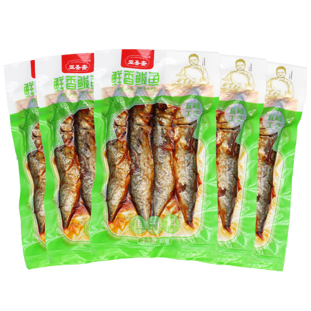 High Quality Ready to eat open bags canned fish wholesalers 300g Spanish Mackerel in bags