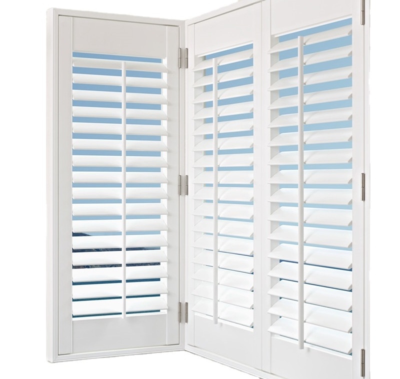 Factory Wholesale Plantation Shutters Ivy louver Windows  Horizontal Shutters for Windows PVC Shutter