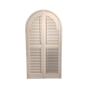 Home Decorative Wooden/PVC Plantation Shutter Folding French Exterior Interior Window Louver Window From China