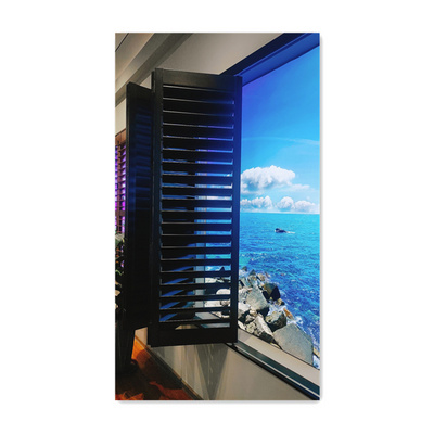 Australian designer Basswood Louver Vertical Wood Window Plantation Shutters