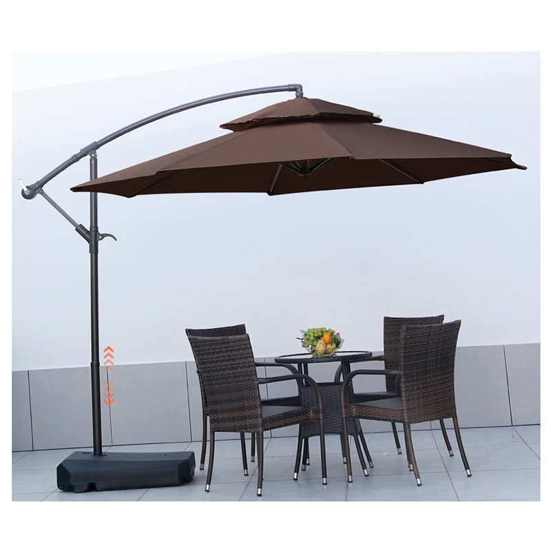 Hot Deals Coffee Drink Bar Parasol Huge 3x3m3.5x3.5m 4x4m Huge Outdoor Umbrella Beer Telescopic Patio Umbrella