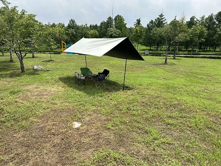 Khaki Skylight Shelter3*5 M Khaki Skylight Shelter With 210d Silver Oxford Cloth Outdoor Camping Canopy Tents Factory Outlet