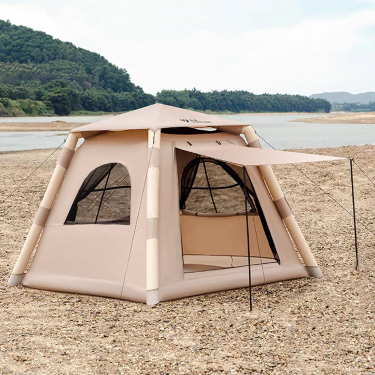 Explosive Models Tente Canvas Cabin Camping Outdoor Glamping Pvc Luxury Tourist Inflatable House Tent Foldable Tent